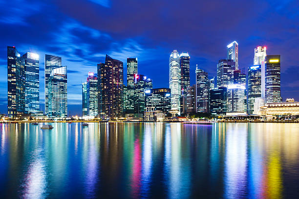istock Singapore skyline at night 484516383