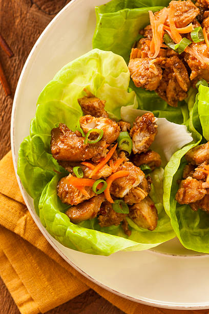 istock Healthy Asian Chicken Lettuce Wrap 484518893