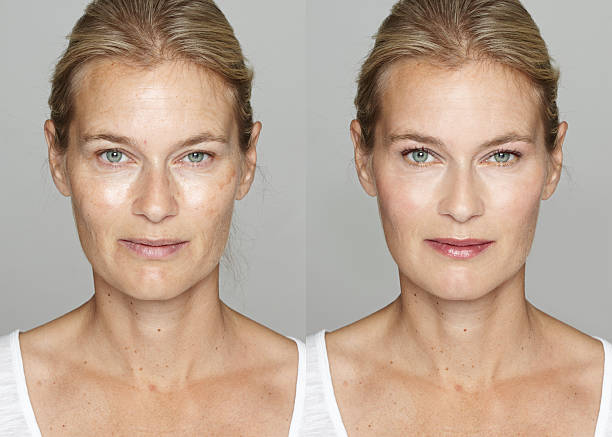 digital-look - make over series stock-fotos und bilder