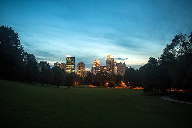 atlanta golden hour skyline