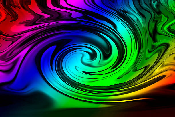 Colorful twirl background Abstract colorful twirl background gyration stock pictures, royalty-free photos & images