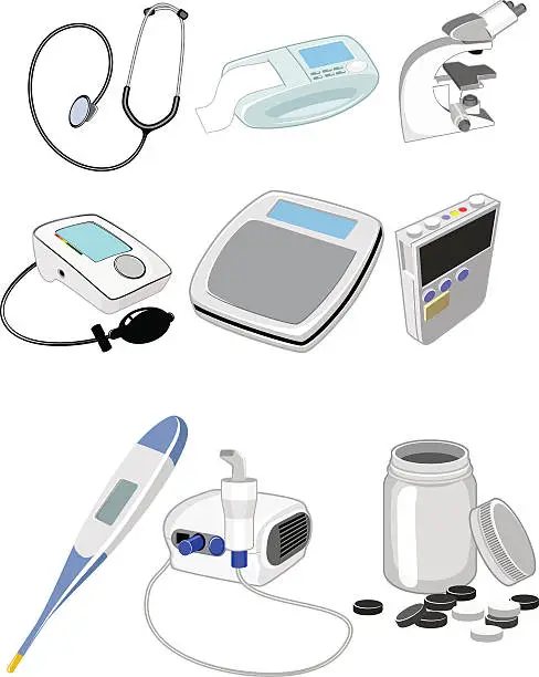 Vector illustration of Medical equipment