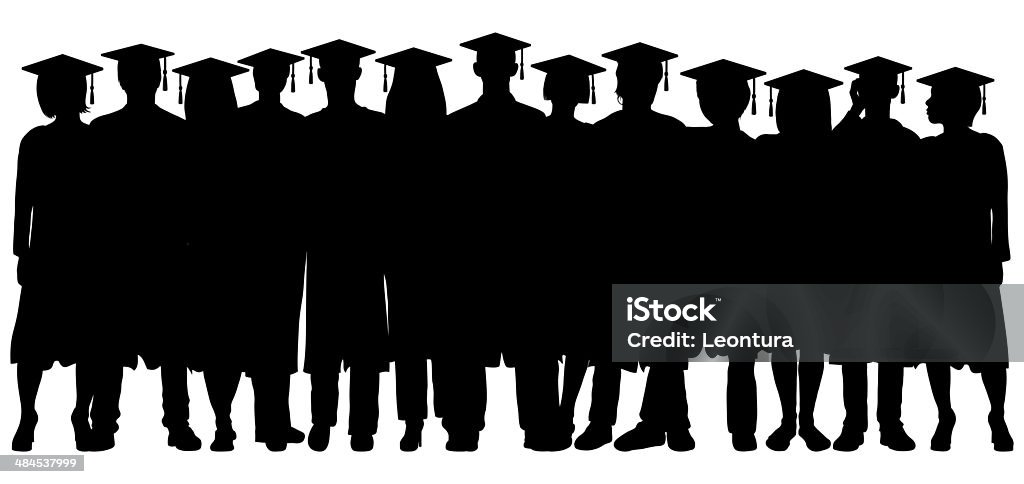 I laureati - Illustrazione stock royalty-free di Celebrazione della laurea