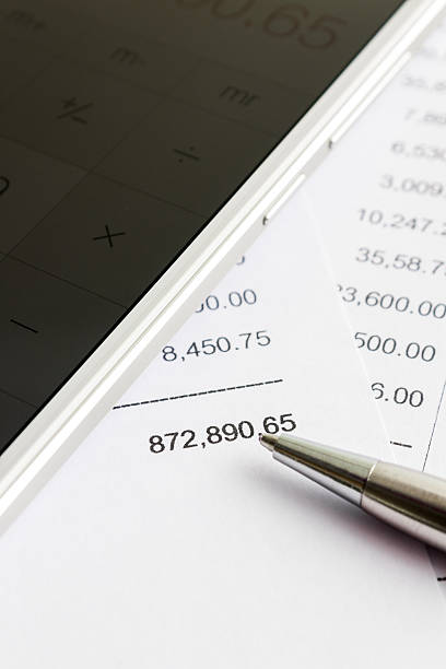 istock Close up of receipt paper 484538816