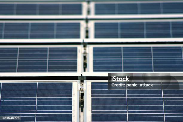 Solar Panels Stock Photo - Download Image Now - Abstract, Backgrounds, Blue