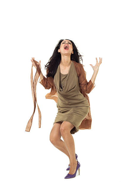 istock Businesswoman on white background 484539339