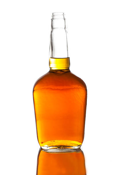 istock Alcoholic Whiskey Bourbon in a Bottle 484540107