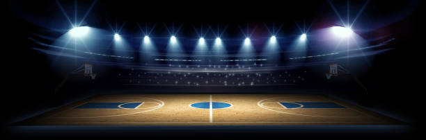 basketball arena - basketbol stok fotoğraflar ve resimler