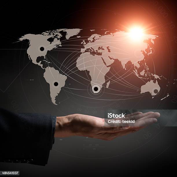 World Map Stock Photo - Download Image Now - Globe - Navigational Equipment, Learning, World Map