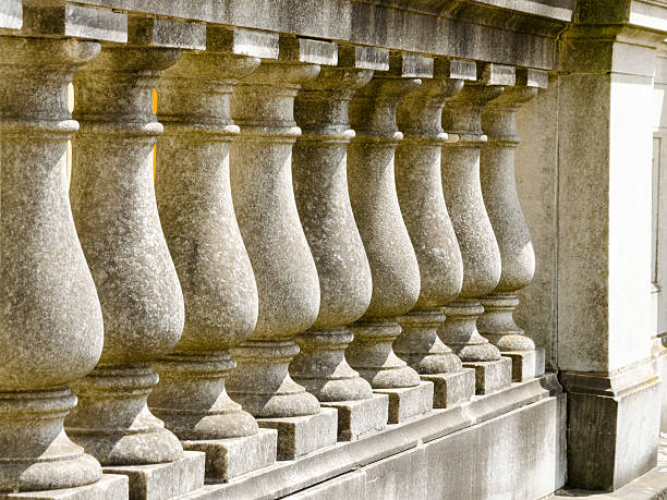istock Fence made out of stone pillars, Potsdam, Brandenburg, Germany 484541041
