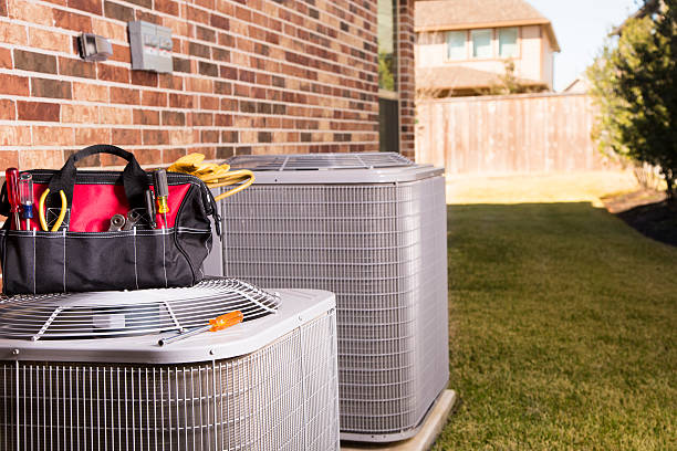 istock Service Industry:  Work tools, air conditioners. Outside residential home. Summer 484541722
