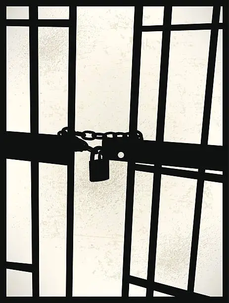 Vector illustration of Prison Cell Background