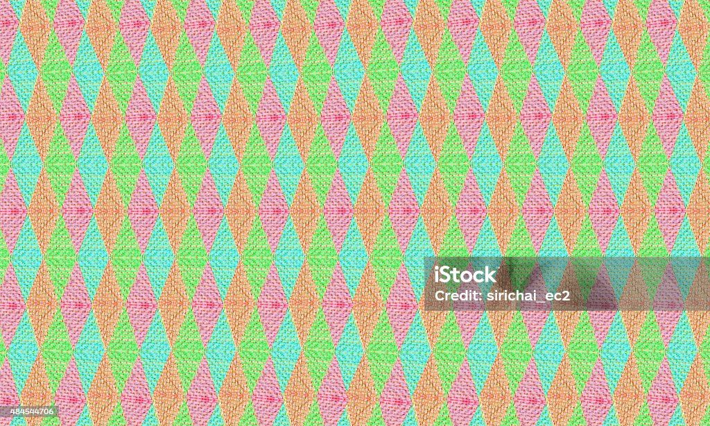 Colorful Fabric Pattern Background Stock Photo - Download Image Now ...