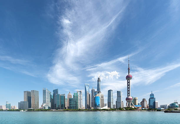 istock Shanghai skyline in sunny day, China 484547706