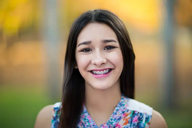 Photo of Hispanic happy teenage girl