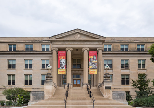 Ames, United States - August 6, 2015: Curtiss Hall on the campus of  Iowa State University.