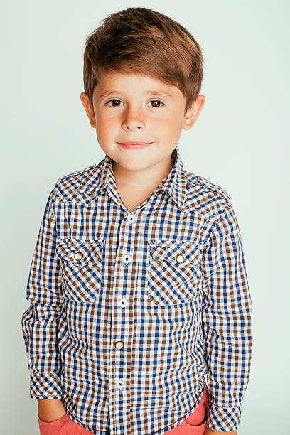 istock little cute boy on white background gesture 484552456