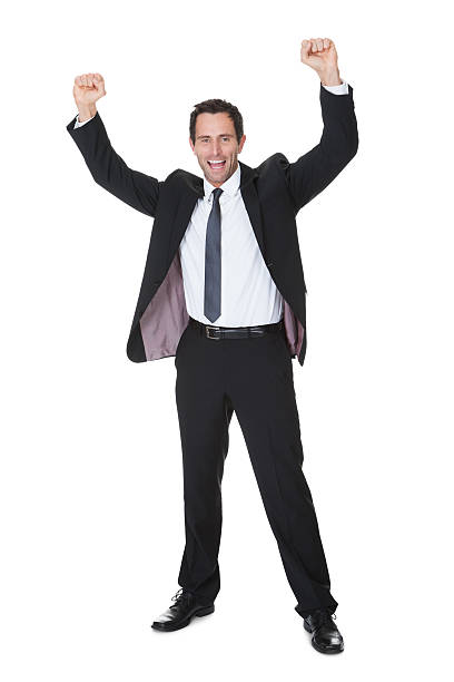istock Excited businessman celebration success 484557662