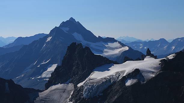 istock Beautiful shaped high mountains seen from Mt Titlis 484558962