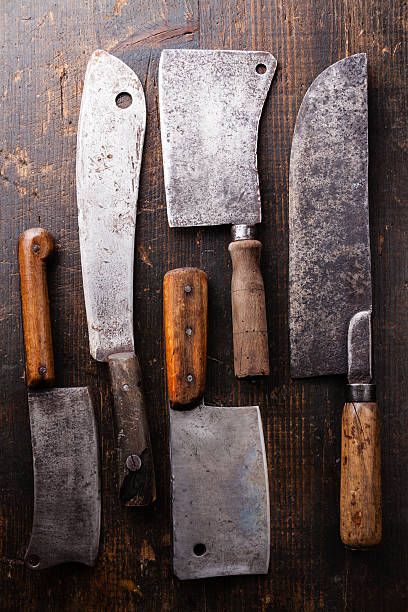 istock Butcher meat cleavers 484559318