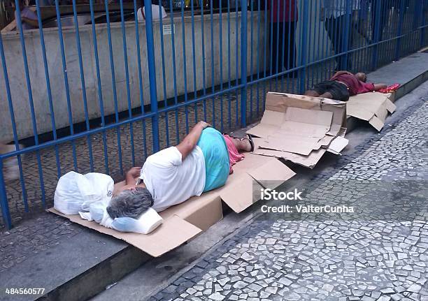 Residents Of Poor Street Sleeping On The Floor Stock Photo - Download Image Now - Homeless Person, Abstract, Adult