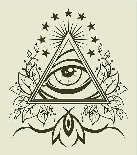 Vector illustration of Eye of Providence