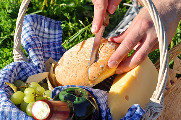 istock Picnic Basket with food 484562532