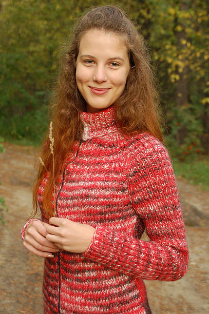 istock The girl in a red sweater 484563792