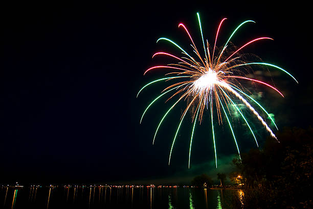 istock Boats viewing fireworks over lake, 4th ofJuly. Minnesota 484565407