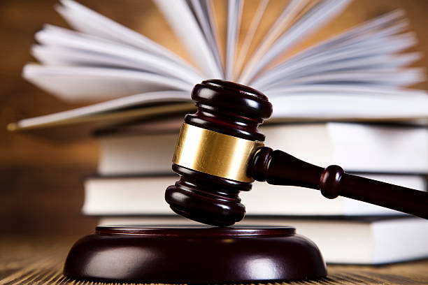 istock Law and justice concept, wooden gavel 484565547