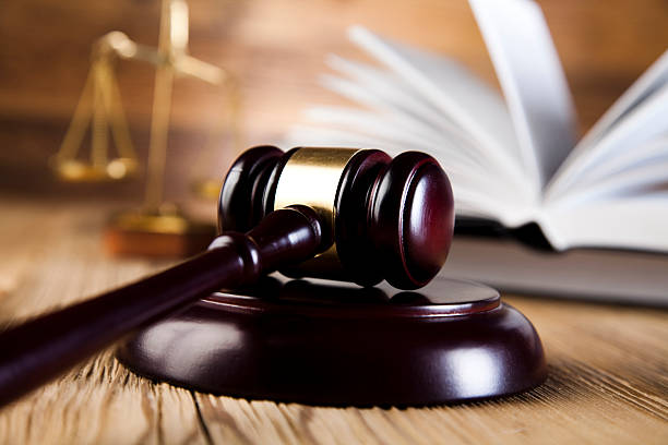 istock Law and justice concept, wooden gavel 484565551