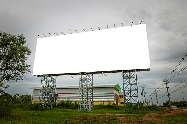 Blank billboard useful for your advertisement for commercial stock photo