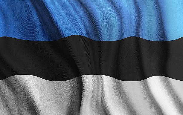 istock Rippled National Flag of Estonia 484570976