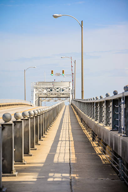 Bridge walkway stock photo