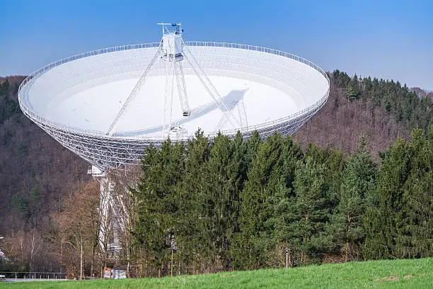 Radio telescope Effelsberg with a diameter of 100 meters