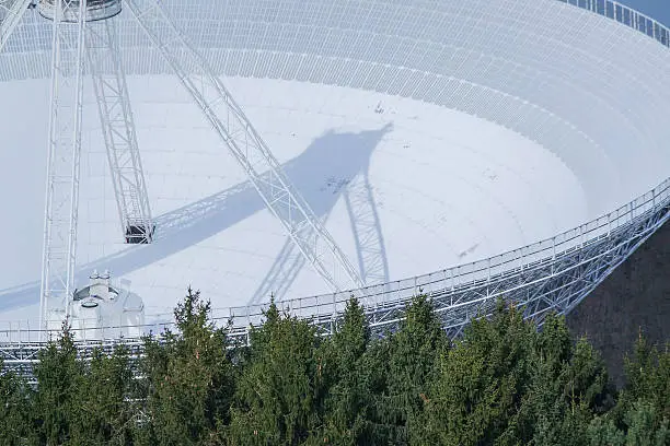 Detail of the radio telescope Effelsberg