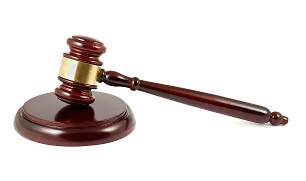 istock Wooden brown gavel 484579434