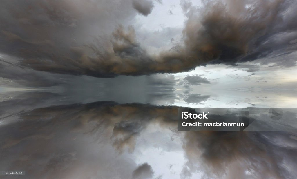 Abstract reflection of gloomy clouds Abstract Stock Photo