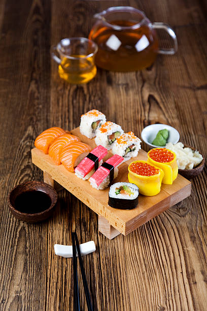 istock Traditional japanese food, Sushi 484580717