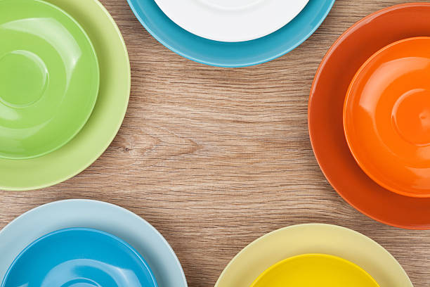 istock Colorful plates and saucers 484581431