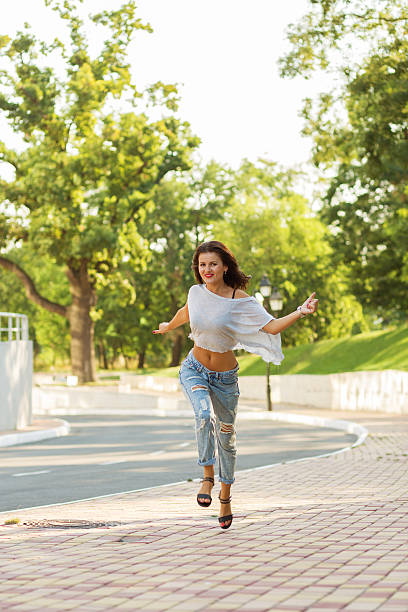 istock Happy girl in the park 484581784