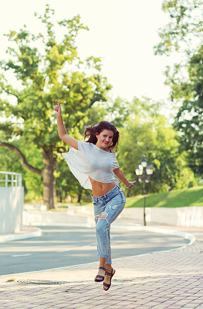 istock Happy girl in the park 484581800