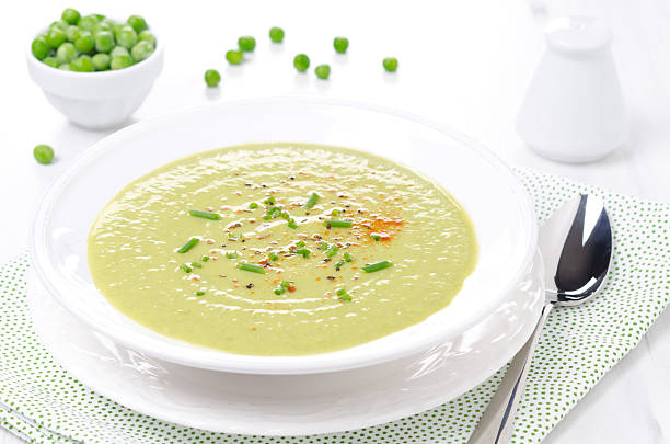 istock cold soup of green peas with yogurt 484582813