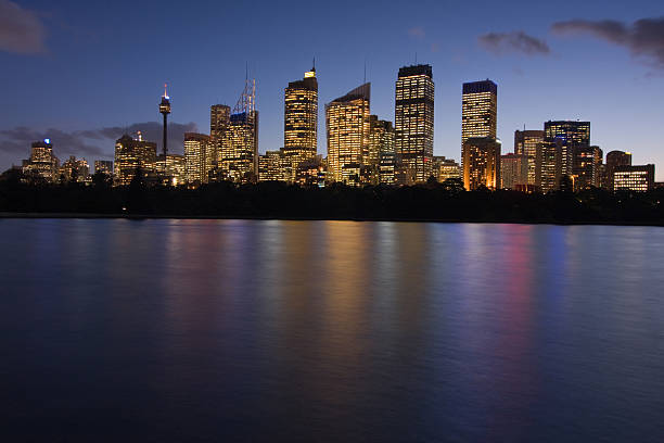 Sydney - Night Skyline stock photo