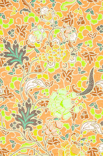 istock Colorful batik cloth fabric background 484586538