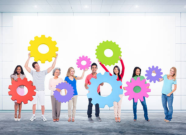 istock DIversity People Holding Cog Collaboration Cheerful Concept 484586564