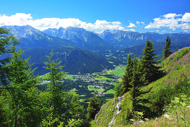 Cтоковое фото Вид красивый пейзаж в Баварские Альпы