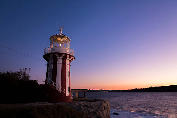 Lighthouse in Sydney, Australia at dawn.