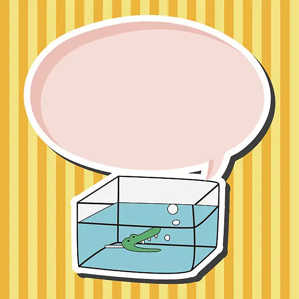 Vector illustration of Pet fish bowl theme elements vector,eps10