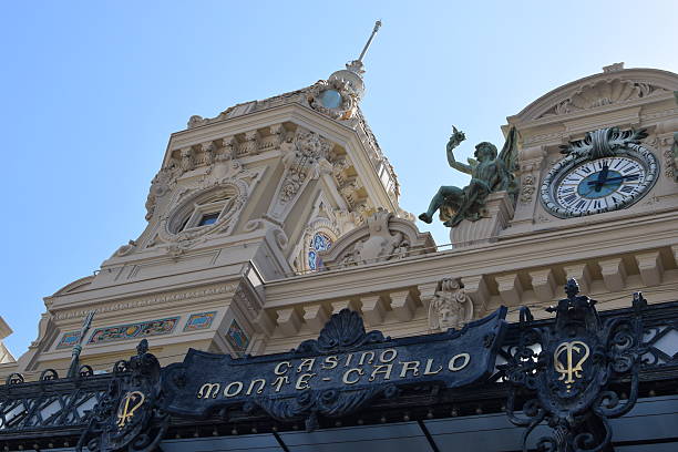 Monaco and Monte Carlo - Jun 26, 2023:  Monte Carlo hotel building in Monaco